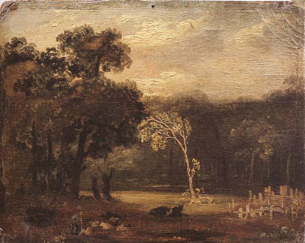 Samuel Palmer Sketch from Nature in Syon park Norge oil painting art